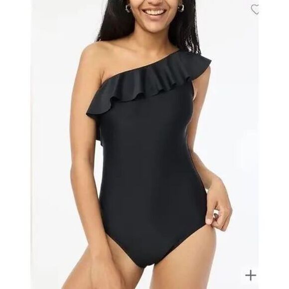 $98 J. Crew Cutout one-piece swimsuit size M - Picture 1 of 5